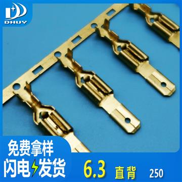 兴通-6.3直背（250）直背带锁插簧连绕端子-工厂直销
